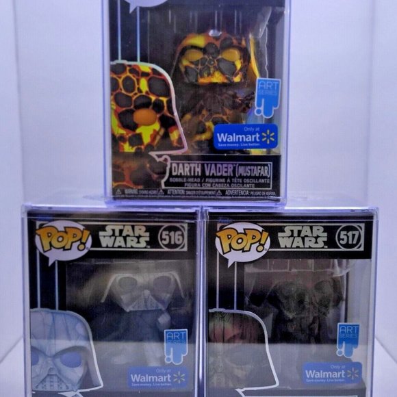 Funko Pop! Art Series DARTH VADER - Mustafar - HOTH - Endor #515-517 Sealed‎ Set - Picture 1 of 8